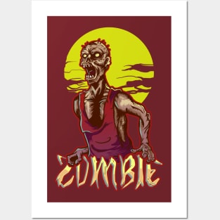 Zombie Attack T Shirt Posters and Art